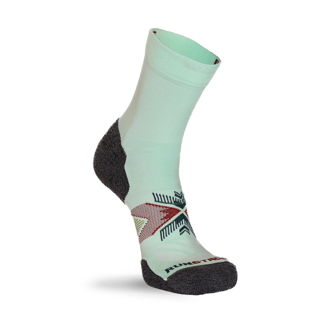 Upland Medium Weight Crew Running Sock Green Small - Fox River