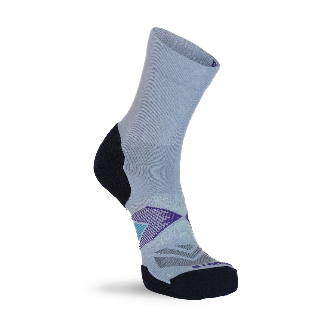 Upland Medium Weight Crew Running Sock Light Blue Small - Fox River