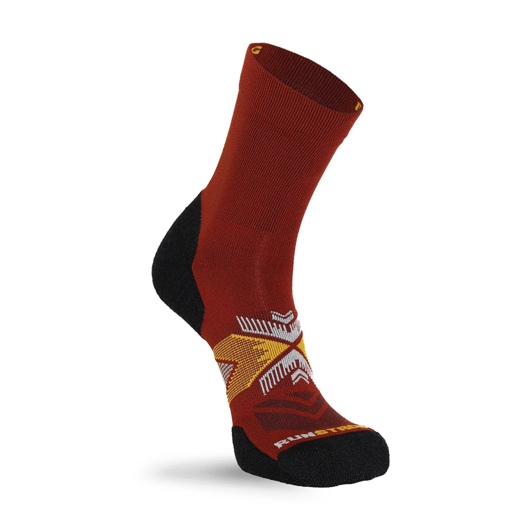 Upland Medium Weight Crew Running Sock Red Medium - Fox River