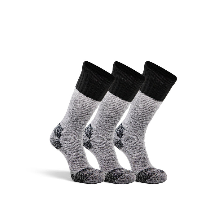 Wick Dry Outlander Heavyweight Mid-Calf Boot &amp; Field Sock - 3 Pairs Black Medium - Fox River
