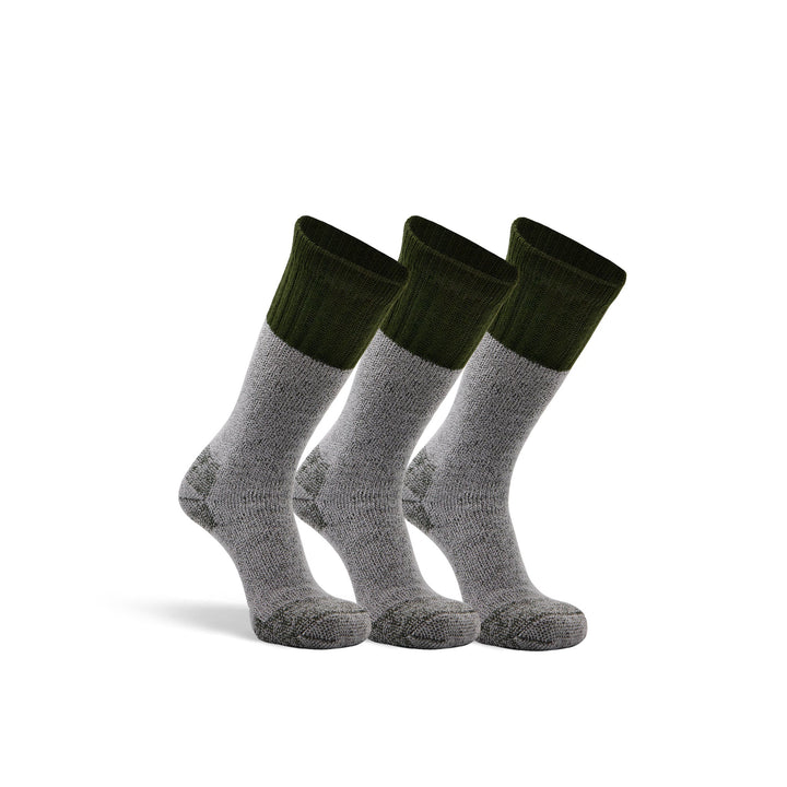 Wick Dry Outlander Heavyweight Mid-Calf Boot &amp; Field Sock - 3 Pairs Olive Drab Medium - Fox River