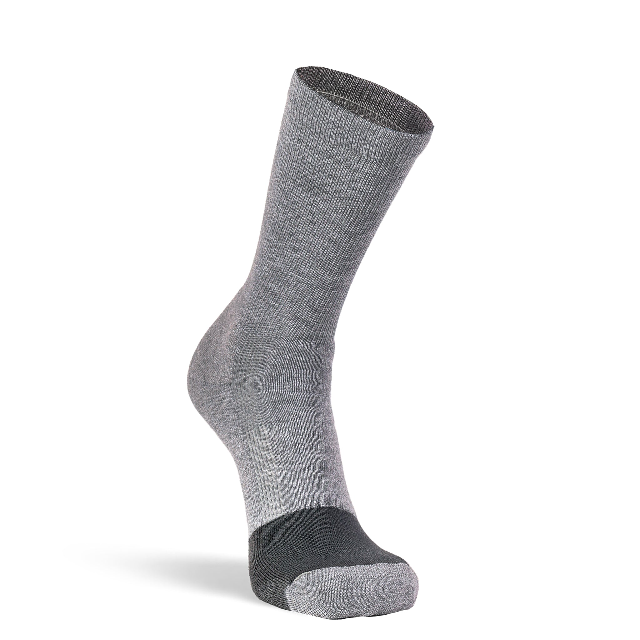 Wick Dry Triathlon Lightweight Crew Running Sock Grey Heather Small - Fox River