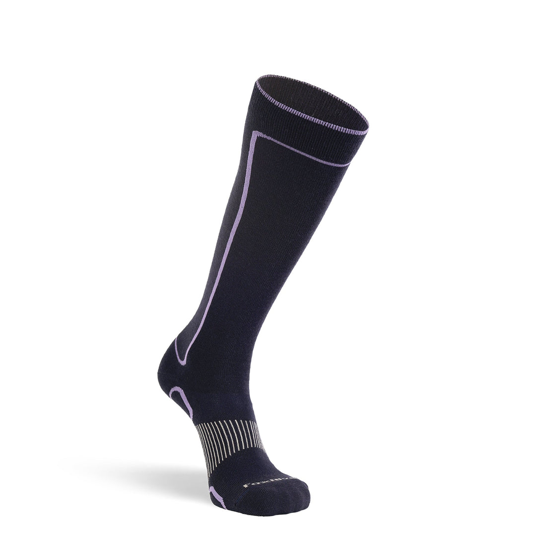 Women's Aspen Ultra - Lightweight Over - the - Calf Ski and Snowboard Sock Navy Small - Fox River