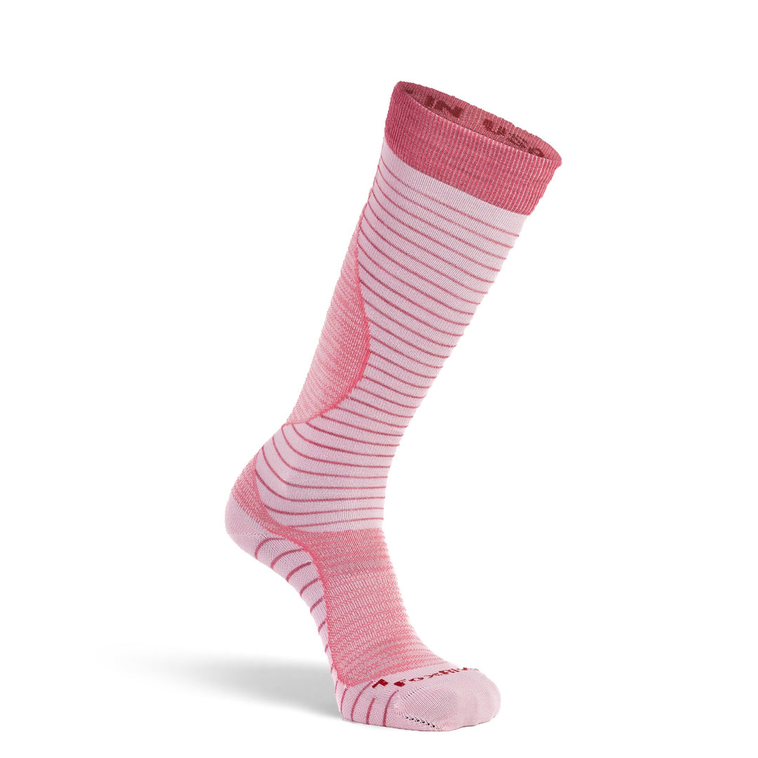 Women's Carve Ultra - Lightweight Over - The - Calf Ski and Snowboard Sock Pink Small - Fox River