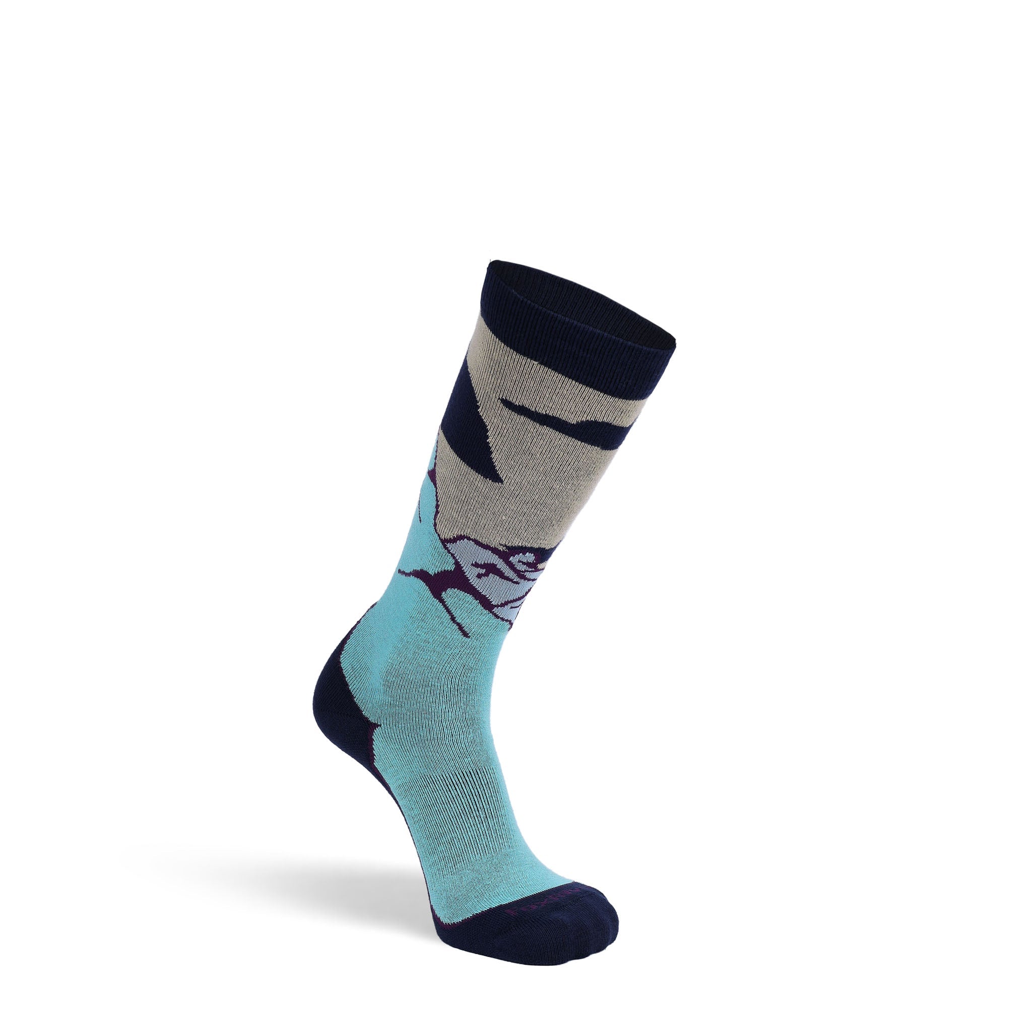 Women's Vail Ultra - Lightweight Over - the - Calf Ski and Snowboard Sock Navy Small - Fox River