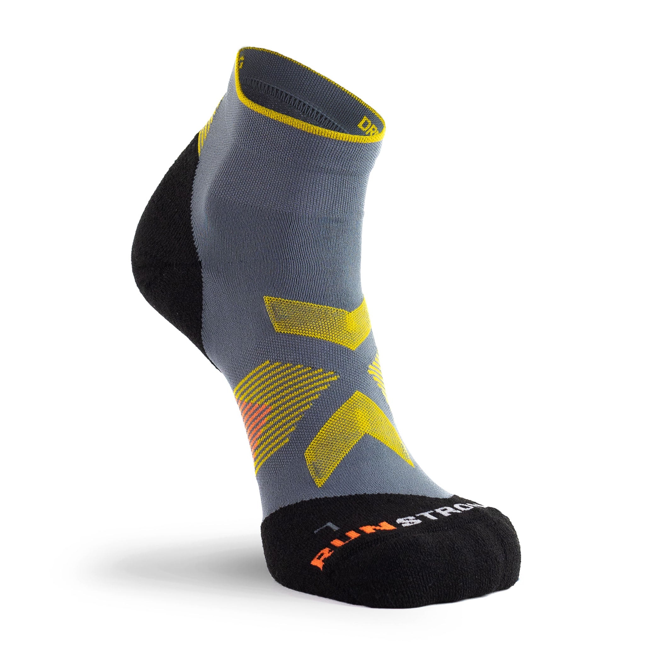 Arid Lightweight Quarter Crew Running Sock Charcoal Medium - Fox River