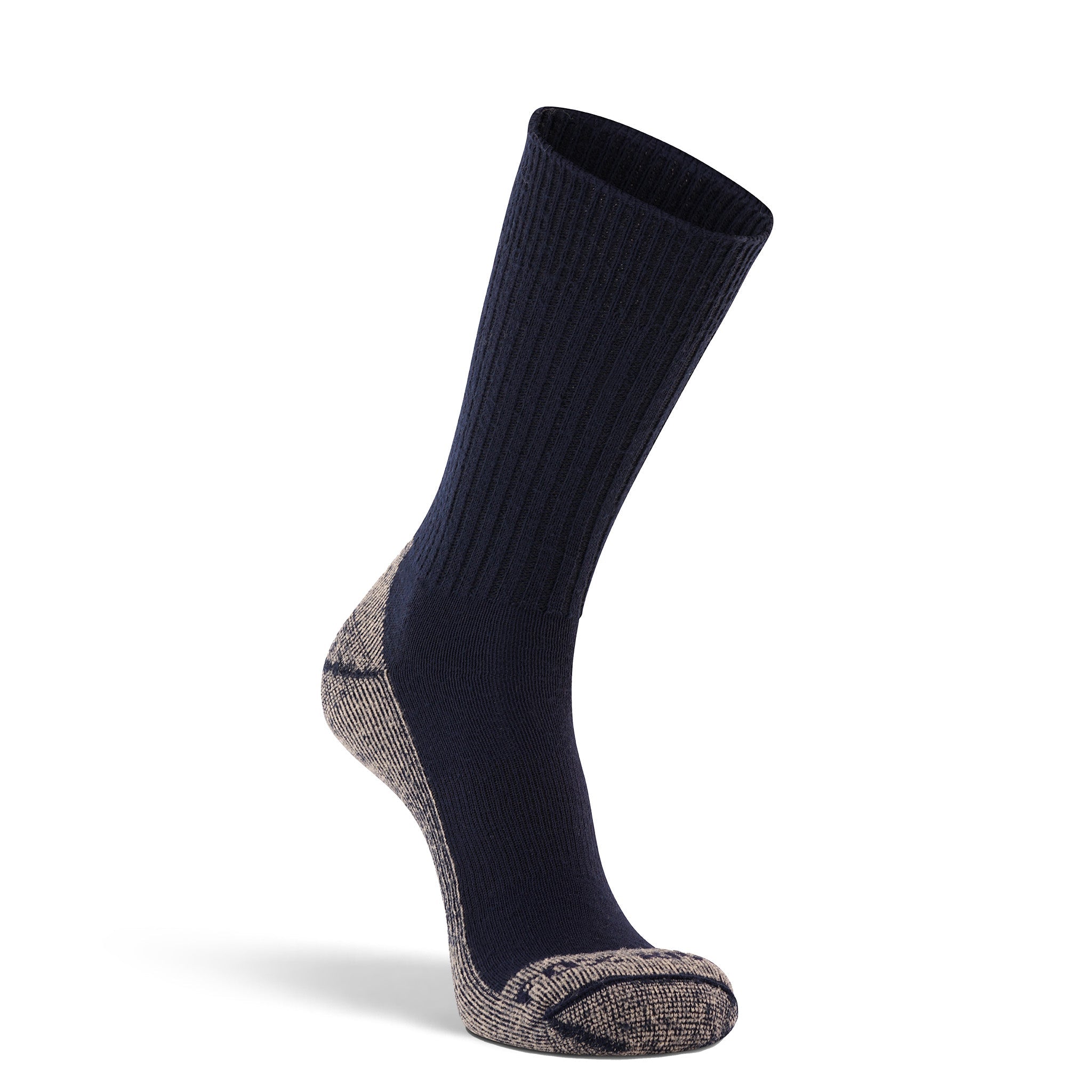 Bilbao Medium Weight Crew Hiking Sock Navy Medium - Fox River