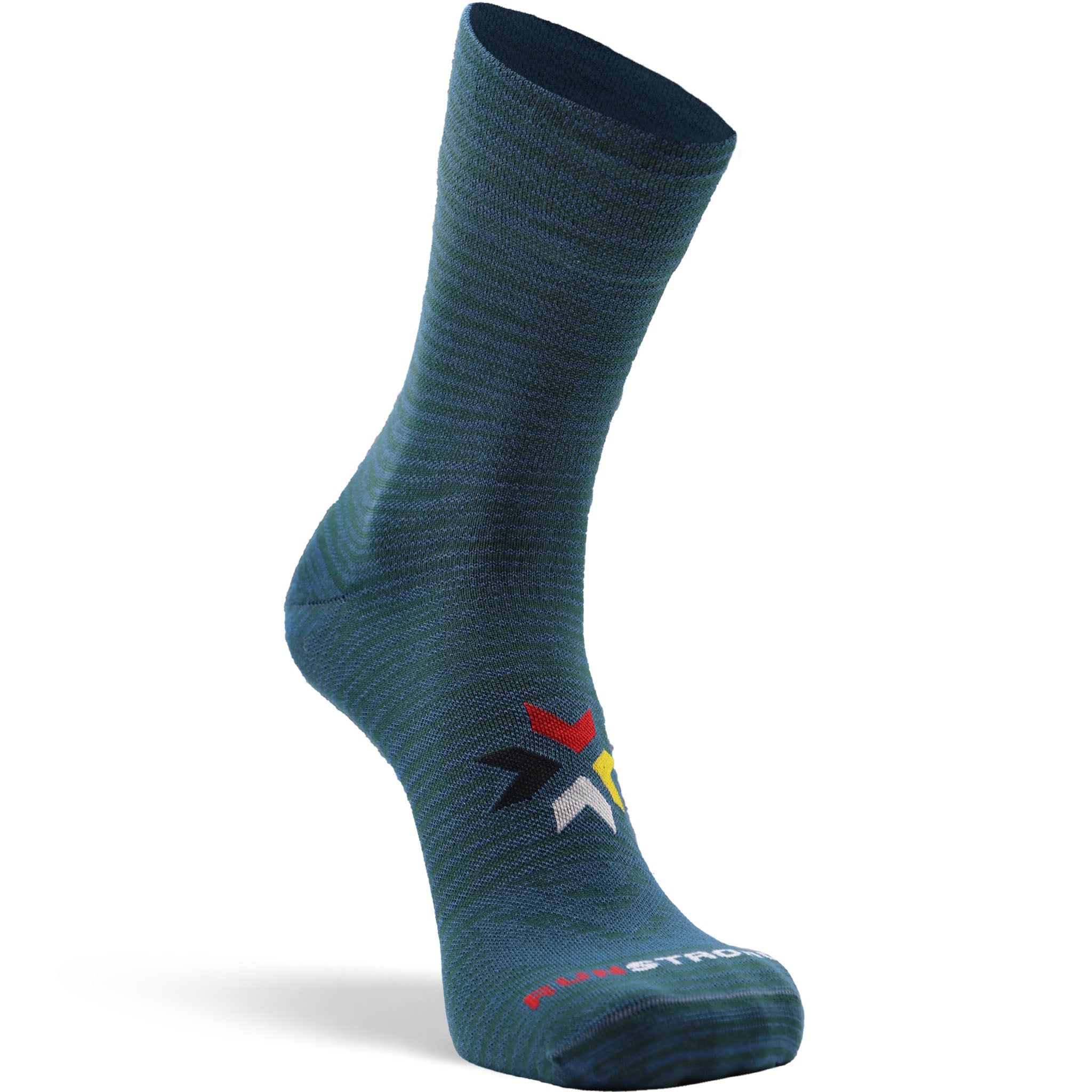 Canyon Ultra-Lightweight Crew Running Sock Blue/Teal Small - Fox River