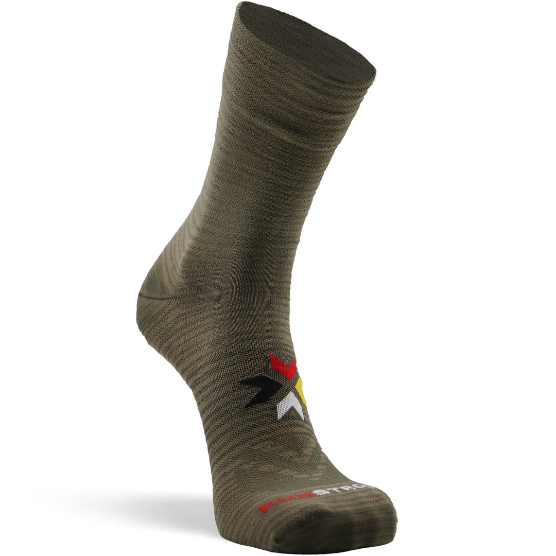 Canyon Ultra-Lightweight Crew Running Sock Olive Small - Fox River