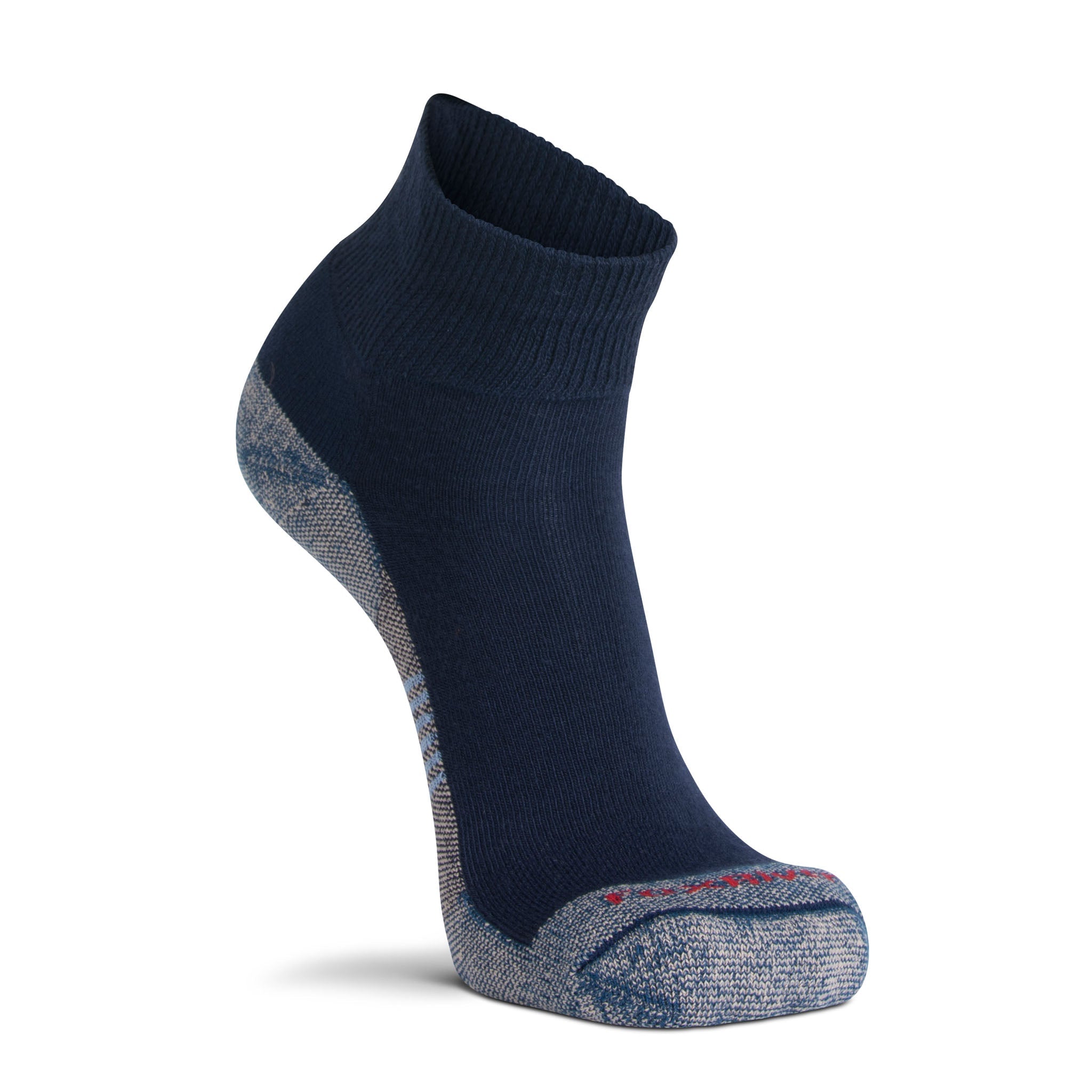 Diabetic Plus Lightweight Quarter Crew Sock Navy Medium - Fox River