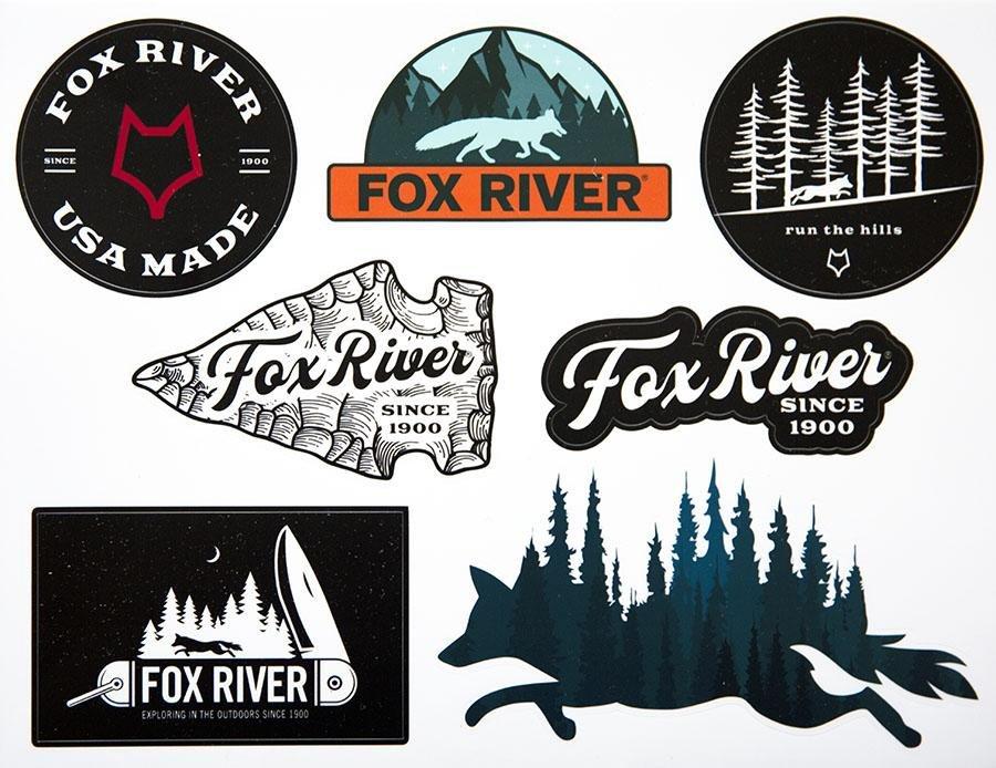 Fox River Sticker Sheet - 7 Stickers - Fox River® Socks