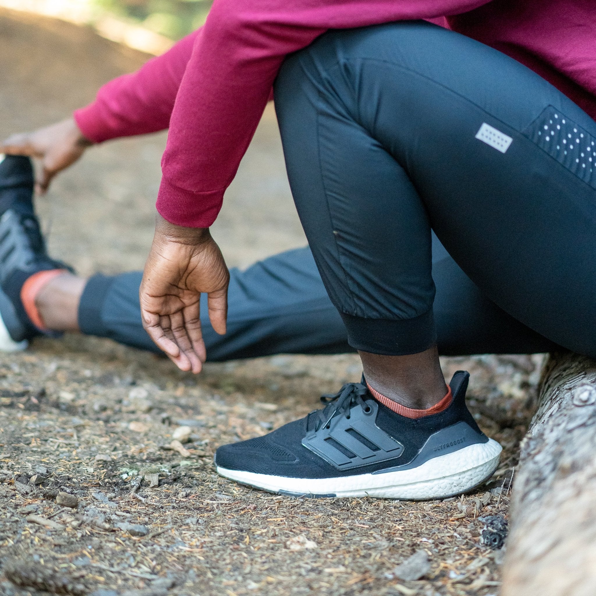 Inyanka Medium Weight Ankle Running Sock Blue/Teal Small - Fox River