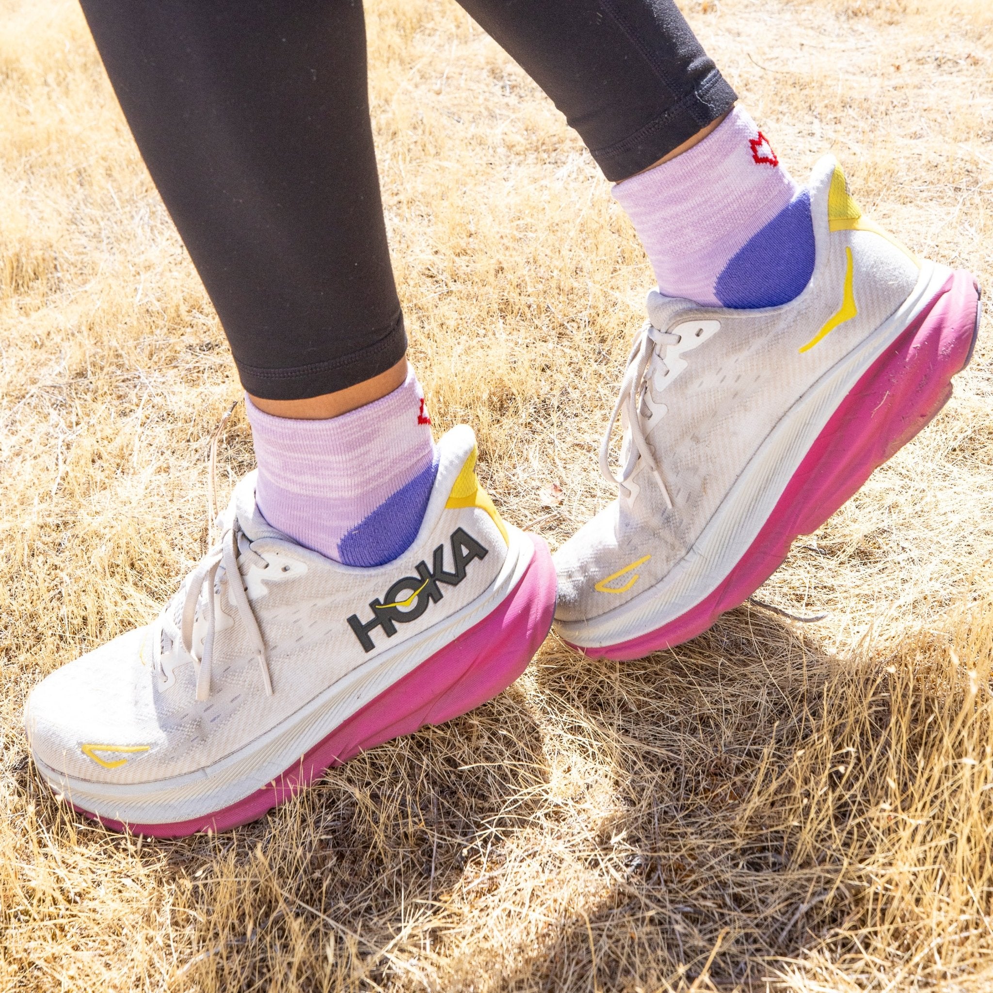 Inyanka Medium Weight Quarter Crew Running Sock Blue/Teal Small - Fox River