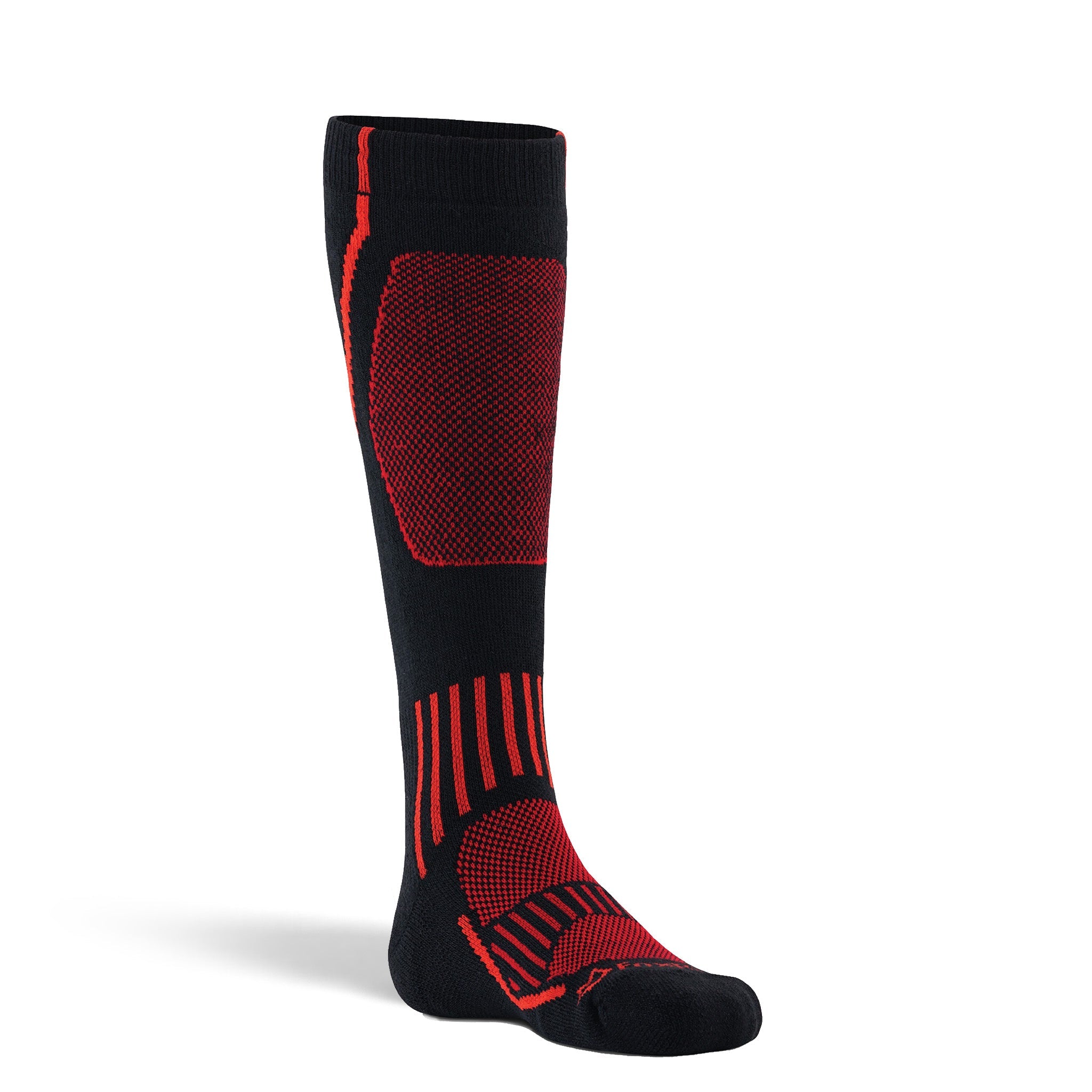 Kid's Boreal Medium Weight Over-the-Calf Ski and Snowboard Sock Black Kids' Small - Fox River