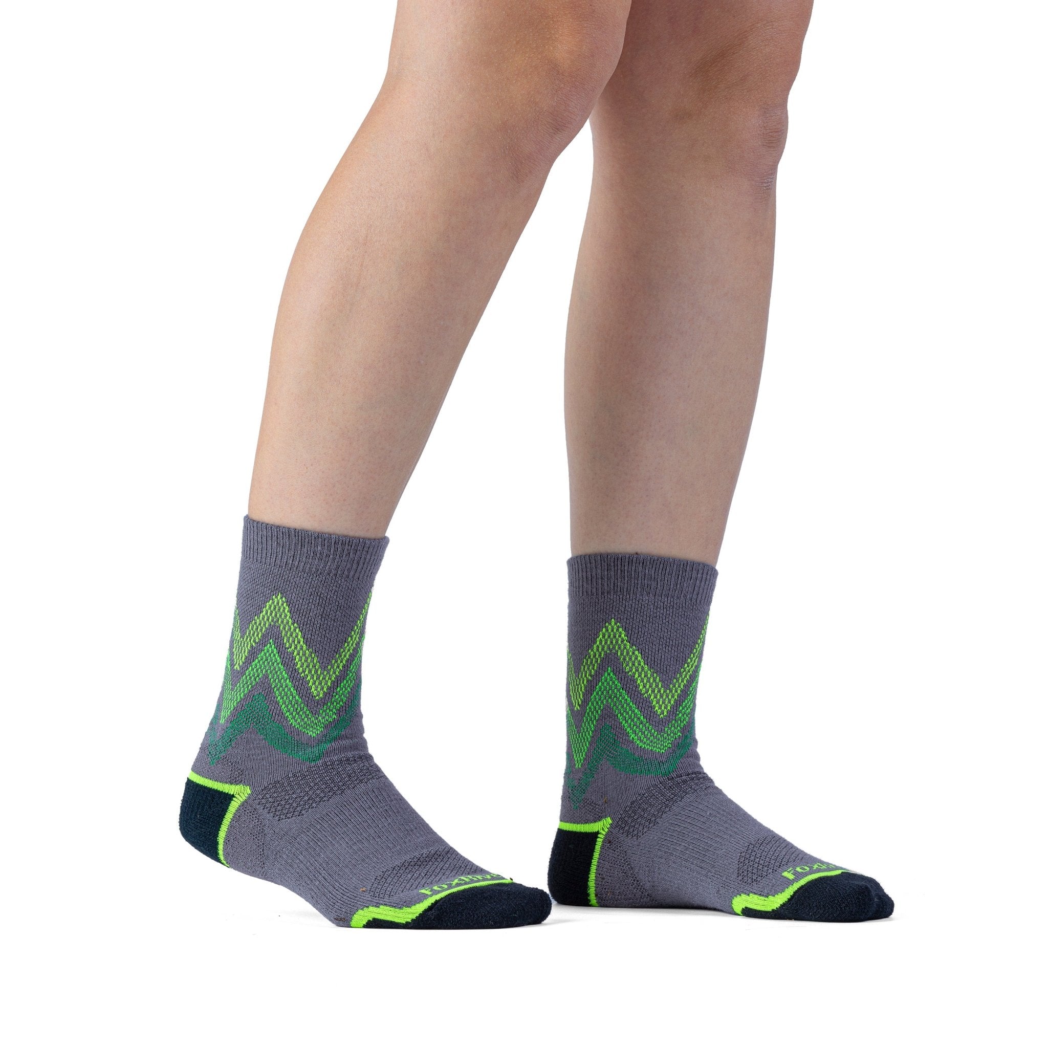 Kid's Mountain Hiker Lightweight Crew Hiking Sock Black Kids' Small - Fox River