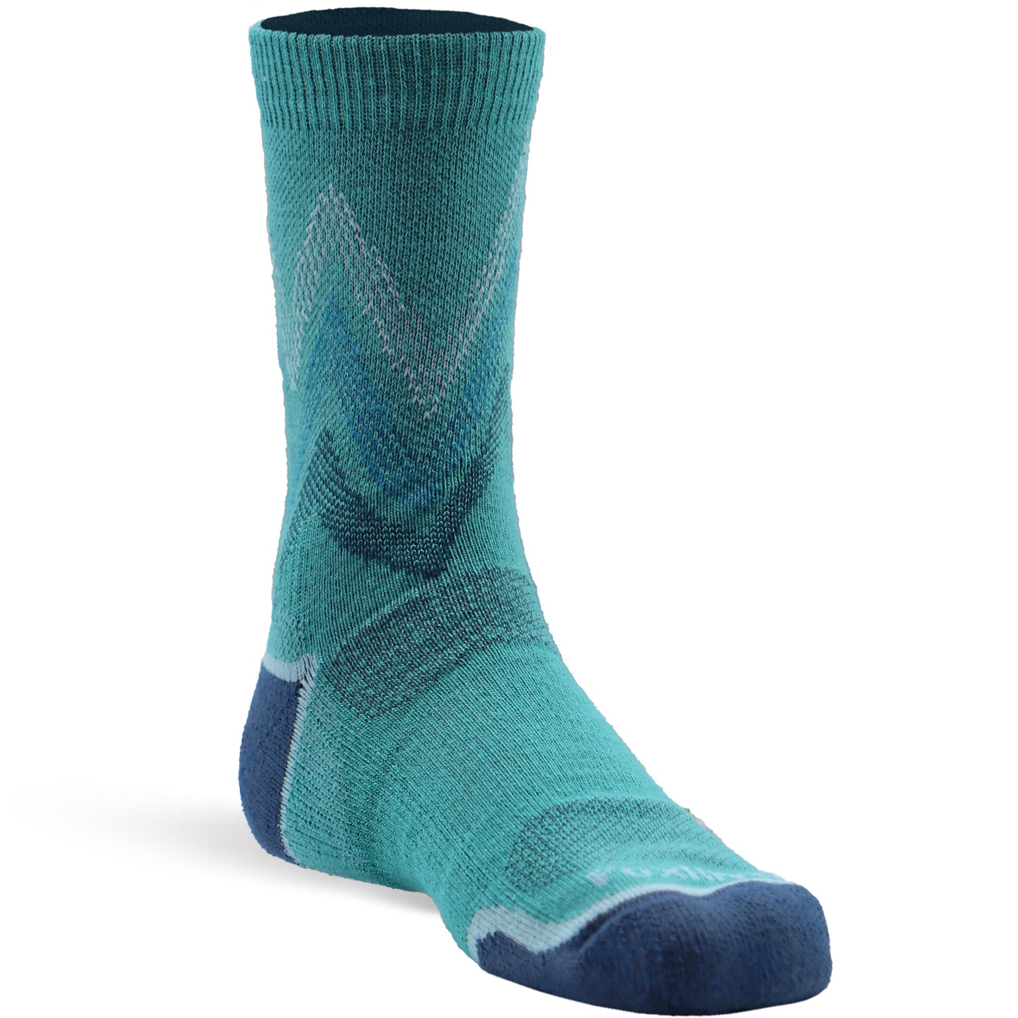 Kid's Mountain Hiker Lightweight Crew Hiking Sock Teal Kids' Small - Fox River