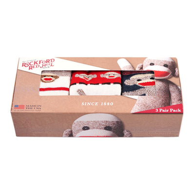 Kid's Red Heel Gift Box Brown Heather Small - Fox River® Socks