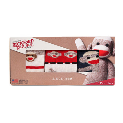 Kid's Red Heel Gift Box Brown Heather Small - Fox River® Socks