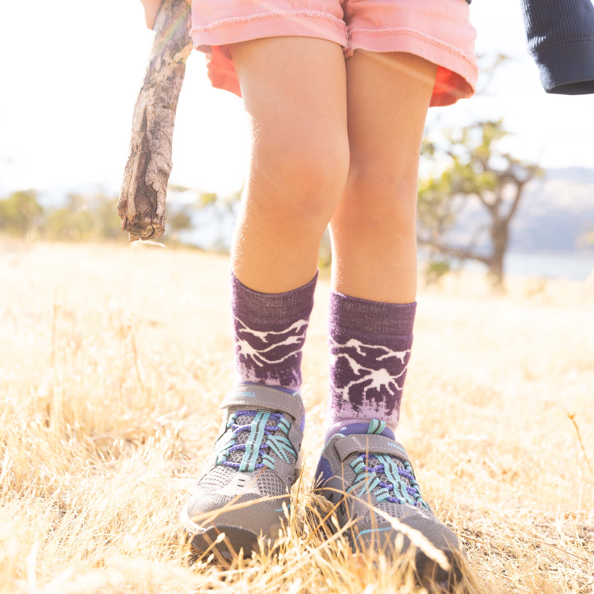 Kid's Scramble Medium Weight Crew Grape Kids' X-Small - Fox River