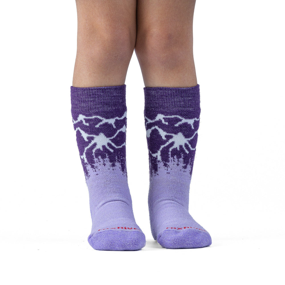 Kid's Scramble Medium Weight Crew Grape Kids' X-Small - Fox River