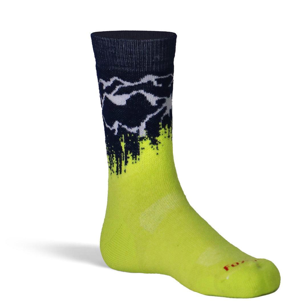 Kid's Scramble Medium Weight Crew Hiking Sock Navy Kids' X-Small - Fox River