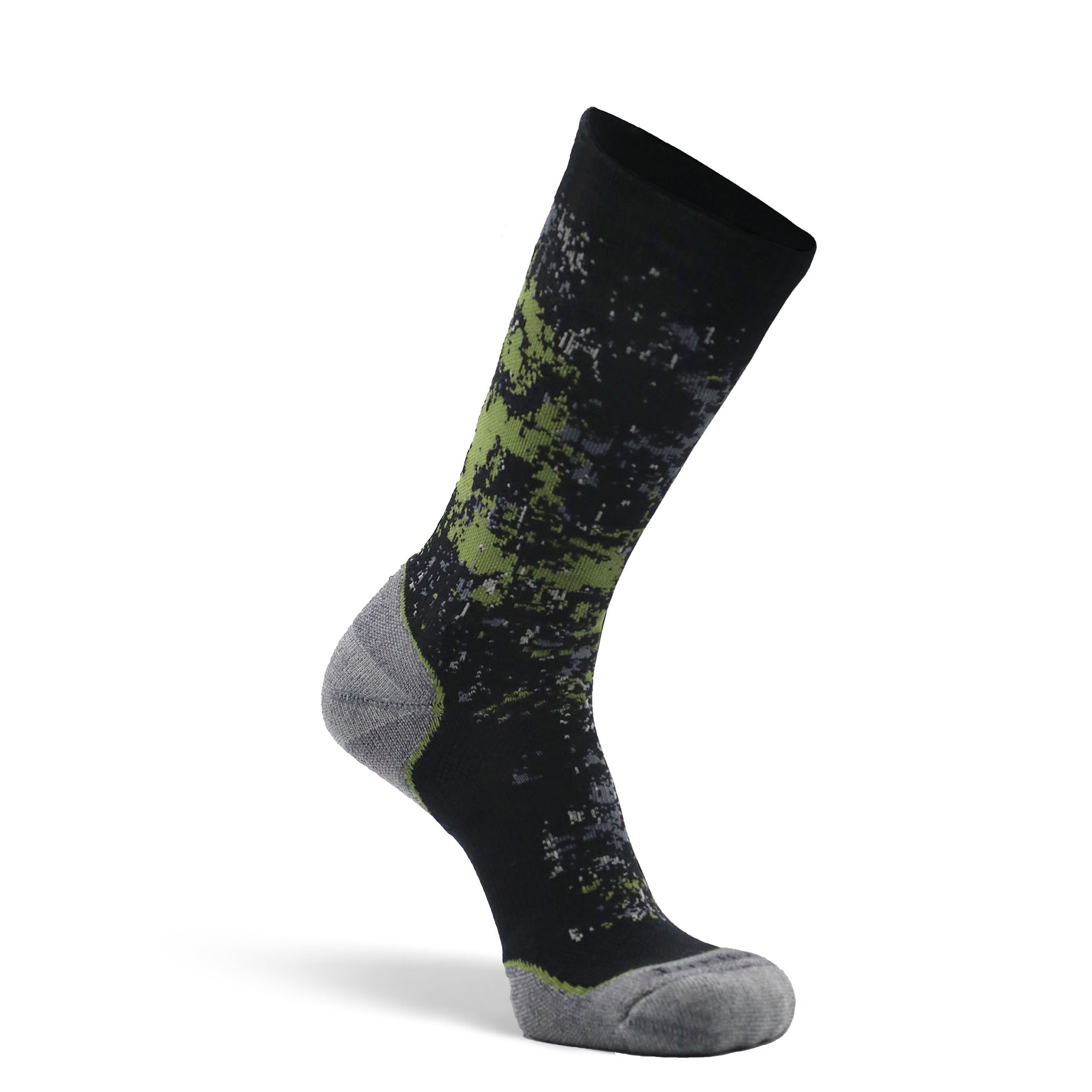Men's Maquoketa Medium Weight Crew Hiking Sock Black Medium - Fox River