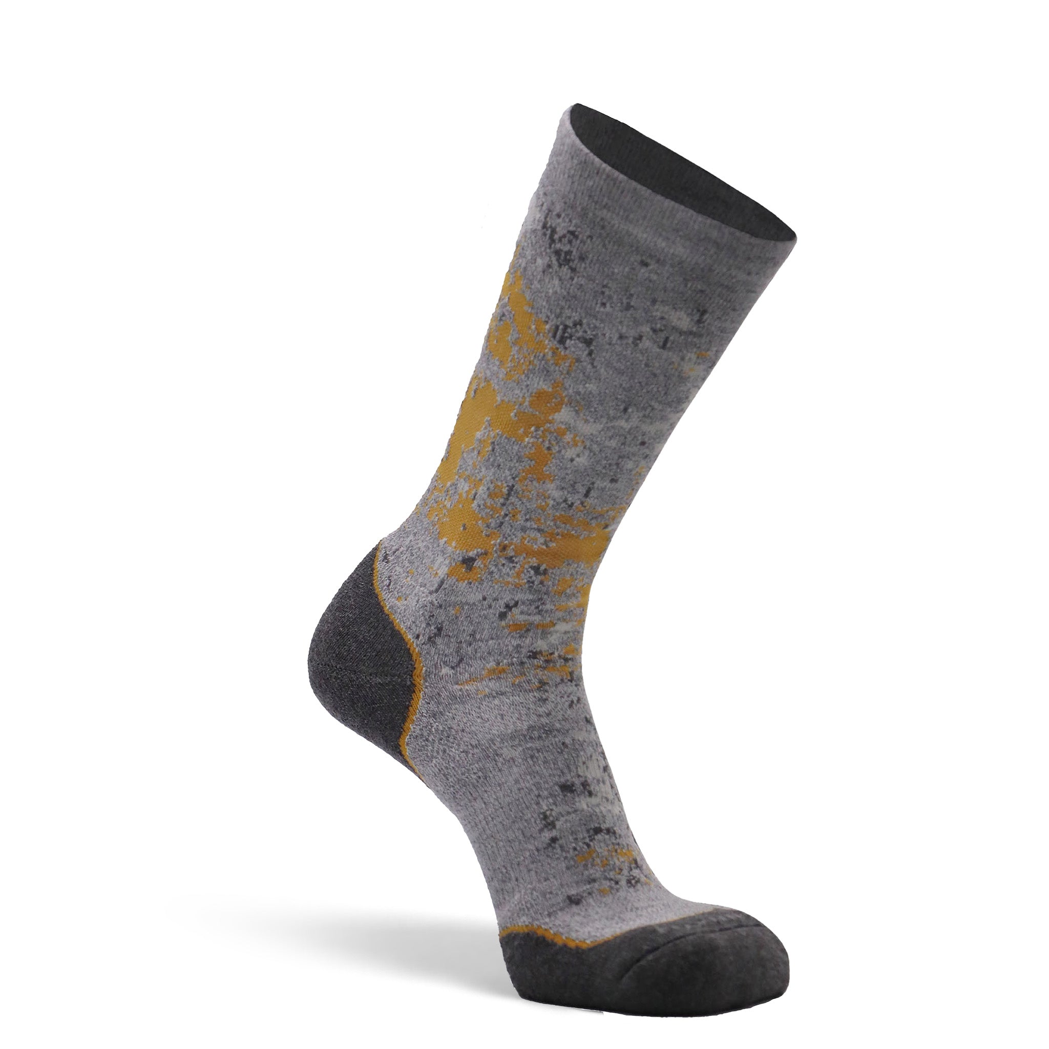 Men's Maquoketa Medium Weight Crew Hiking Sock Grey/Granite Medium - Fox River