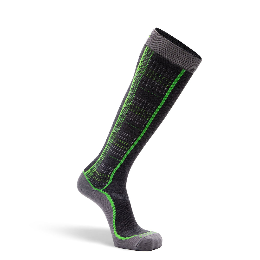 Men's Table Top Ultra-Lightweight Over-the-Calf Ski and Snowboard Sock Charcoal Medium - Fox River