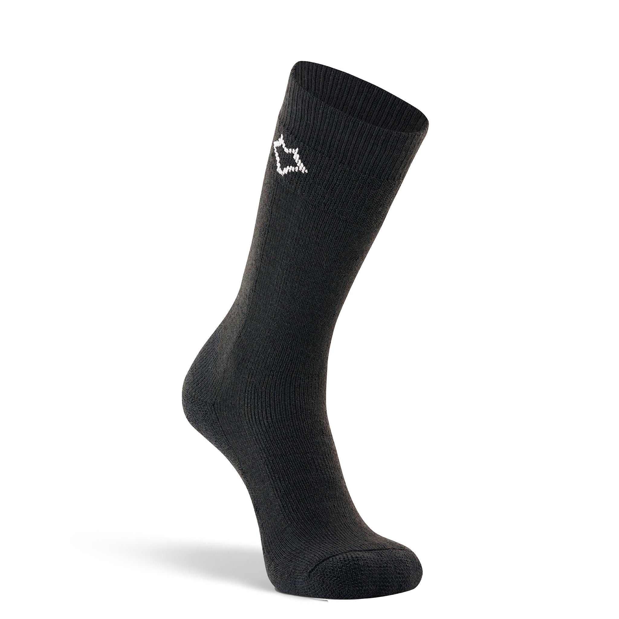 Men's Wick Dry Tramper Medium Weight Crew Hiking Sock Black Medium - Fox River