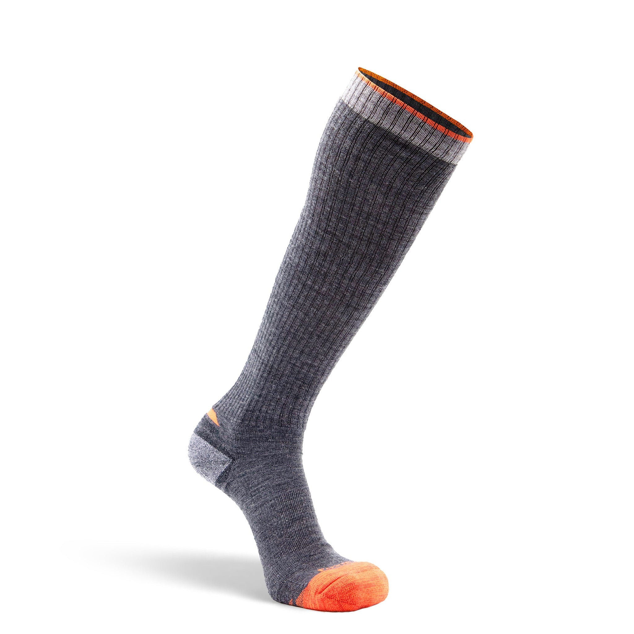 Original Hunt Medium Weight Over-the-Calf Sock Hunting Sock Grey Medium - Fox River