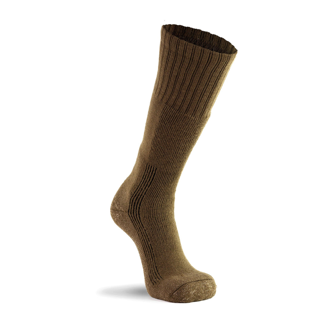 Safe to Fly Heavyweight Mid-Calf Boot Military Sock Coyote Brown X-Small - Fox River