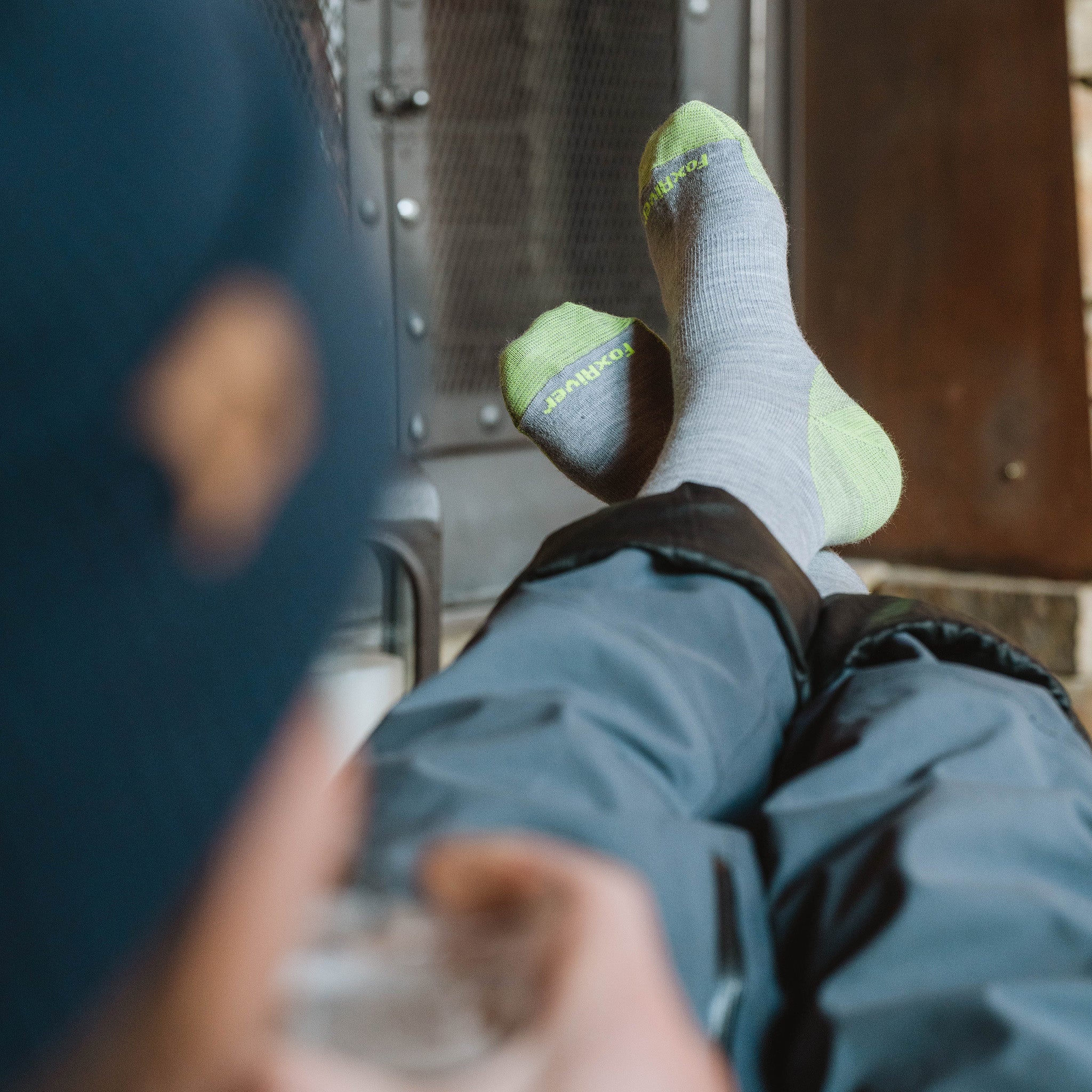 Ski/Snow Courchevel Ultra-Lightweight Over-the-Calf Granite Medium - Fox River