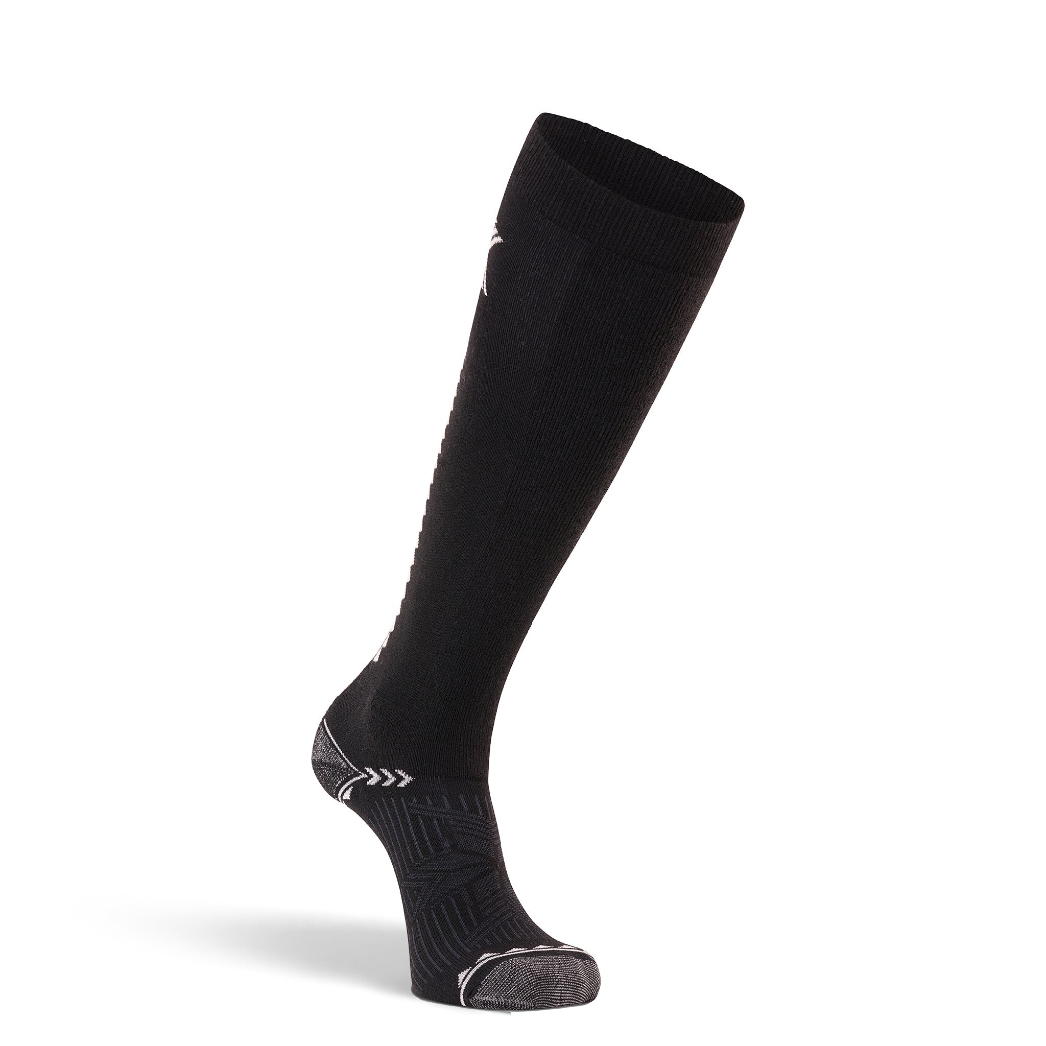 Women's Chamonix Lightweight Over-the-Calf Ski and Snowboard Sock Black Small - Fox River