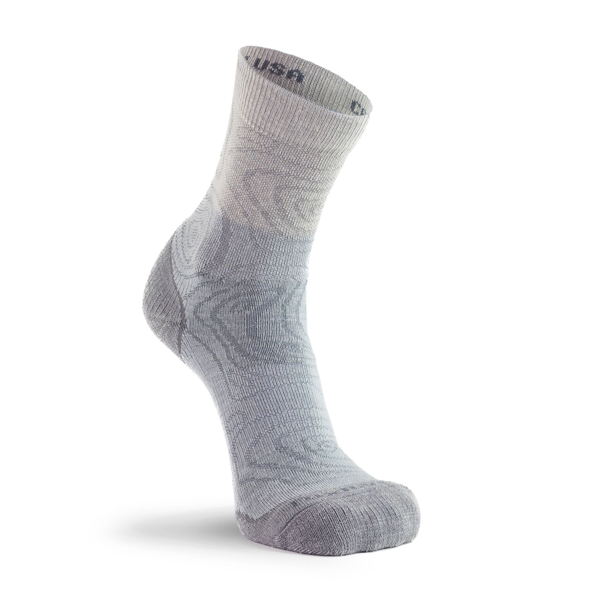Women's Croatan Lightweight Crew Hiking Sock Light Grey Small - Fox River