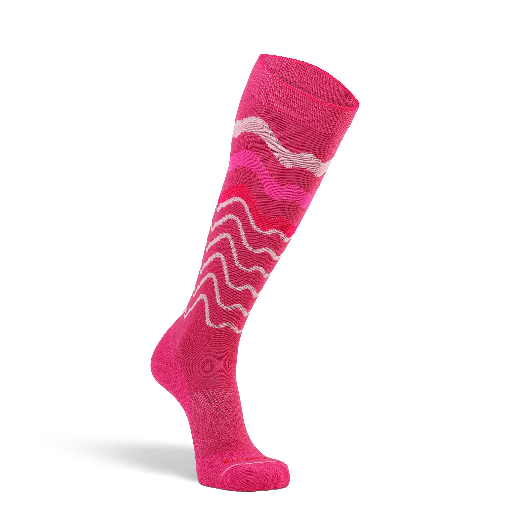 Women's Freerider Ultra-Lightweight Over-the-Calf Ski and Snowboard Sock Fuchsia Medium - Fox River