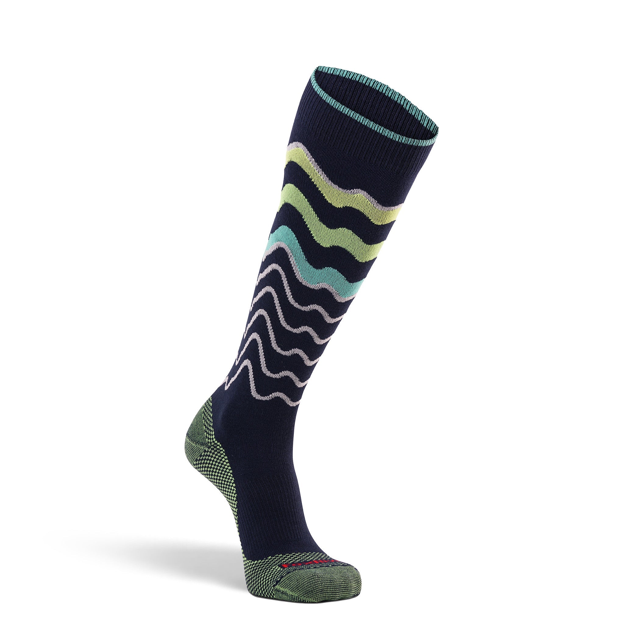 Women's Freerider Ultra-Lightweight Over-the-Calf Ski and Snowboard Sock Navy Medium - Fox River