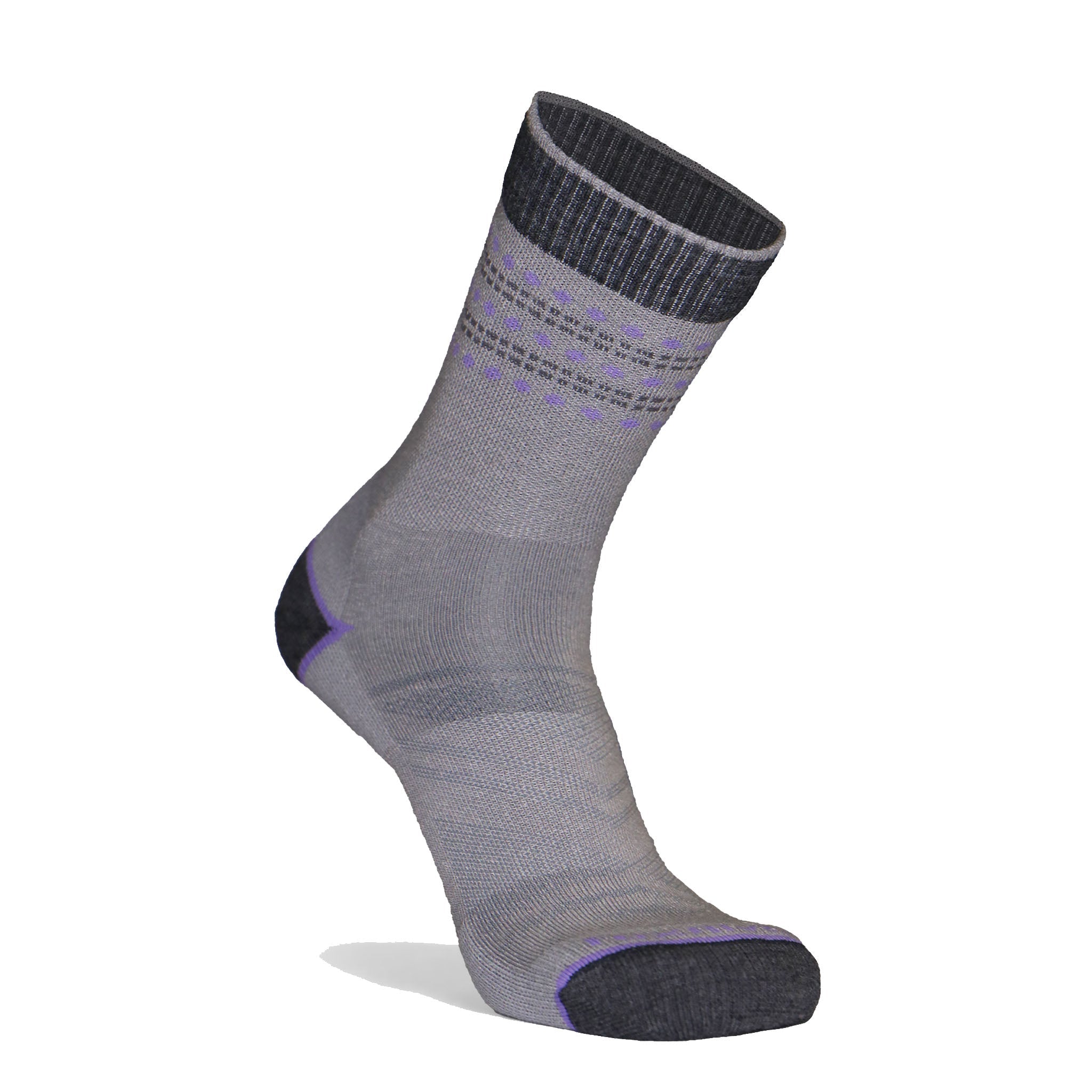 Women's Long Trail Lightweight Crew Hiking Sock Grey Small - Fox River