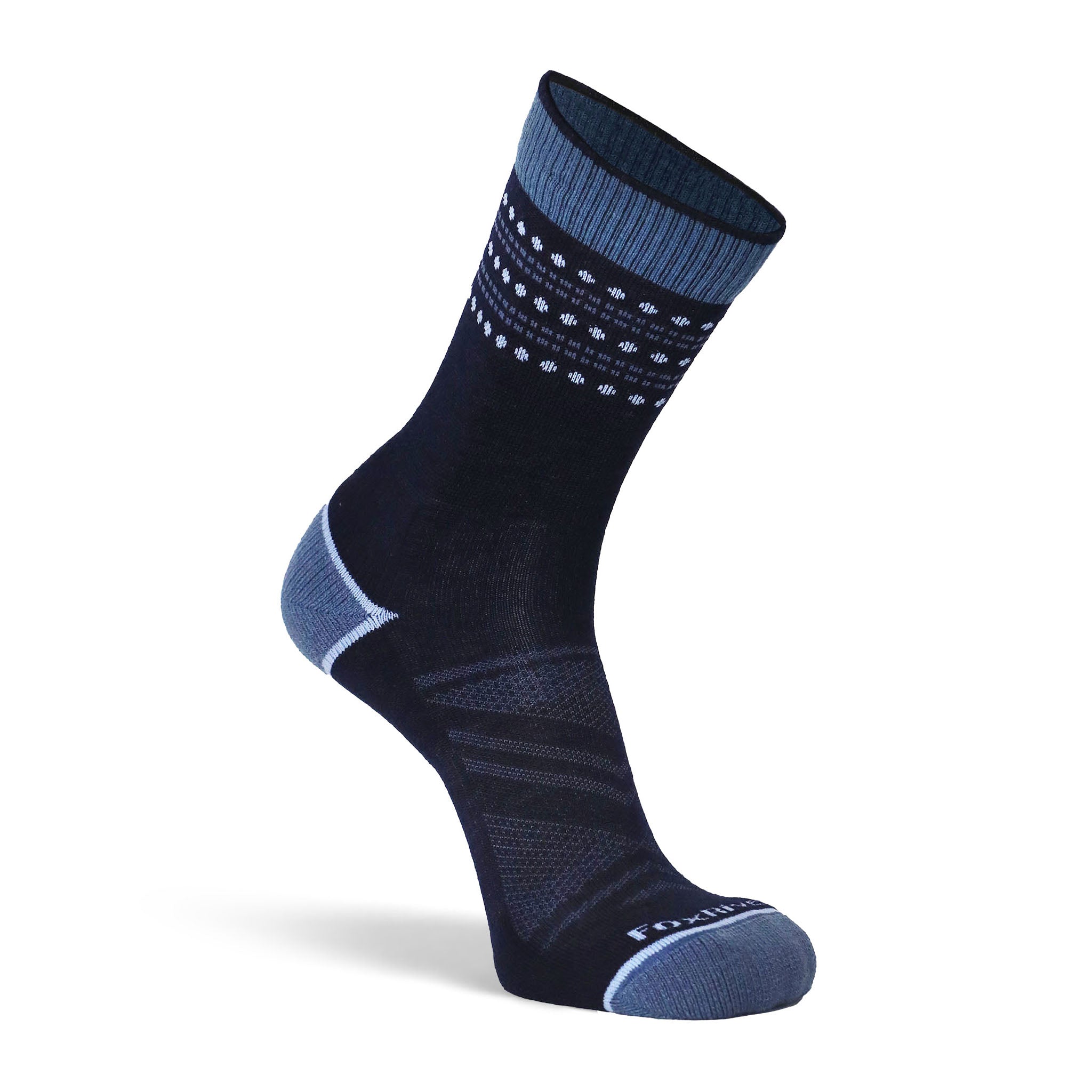 Women's Long Trail Lightweight Crew Hiking Sock Navy Small - Fox River