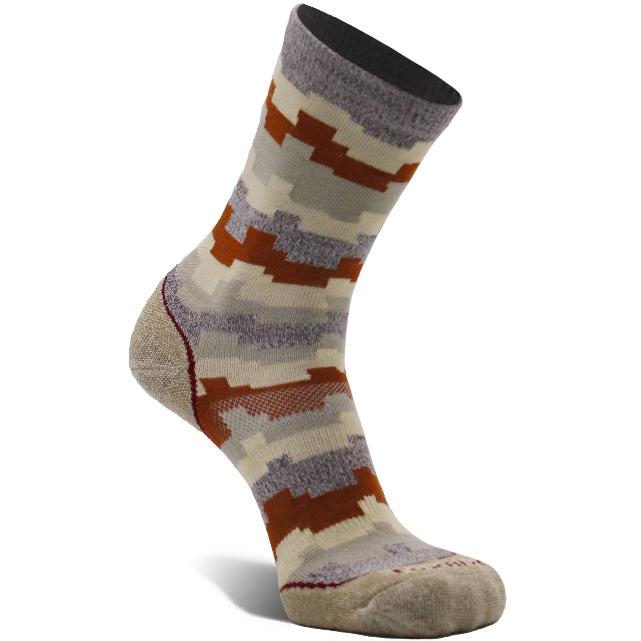 Women's Sedona Medium Weight Crew Hiking Sock Brown Small - Fox River